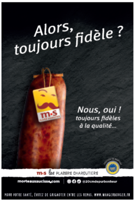 Affiche Saucisse 20cm de pur bonheur !
